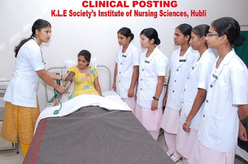 Clinical posting at kle nursing college